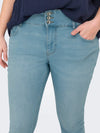 CARANNA - Højtaljet Ankel Jeans - Noos