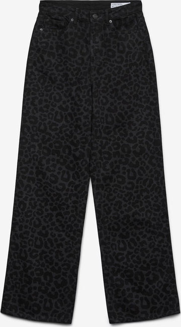 VmcTessa - Højtaljet Jeans med Leopard Print