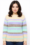 CARMAGGIE - Stribet Strikbluse
