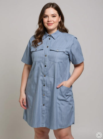 CARLOLAH - Stribet Kjole