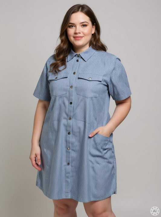 CARLOLAH - Stribet Kjole
