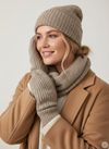 PCMILLA - Beige Strik Vanter