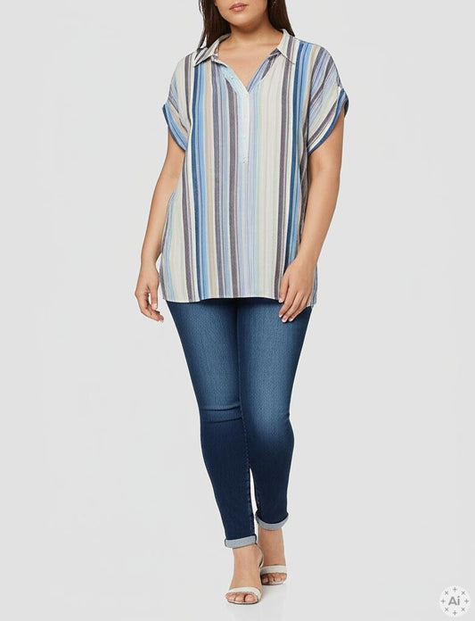 MIMILLE - STRIPET BLUSE
