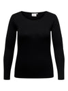 CARLONNY - Basis Bluse - Sort