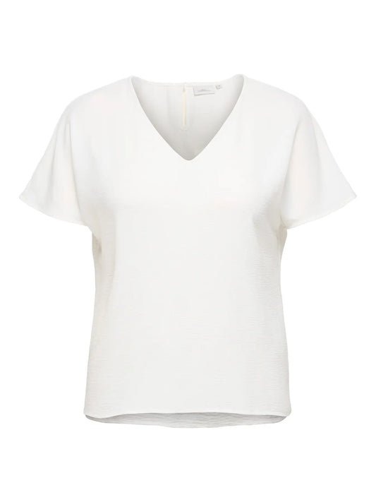 CARMETTA - Bluse med V-hals - Noos