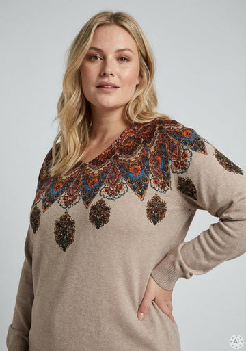 OxKnitted 63064 - Strik med Print