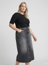 CARCILLA -  Lang Denim Nederdel