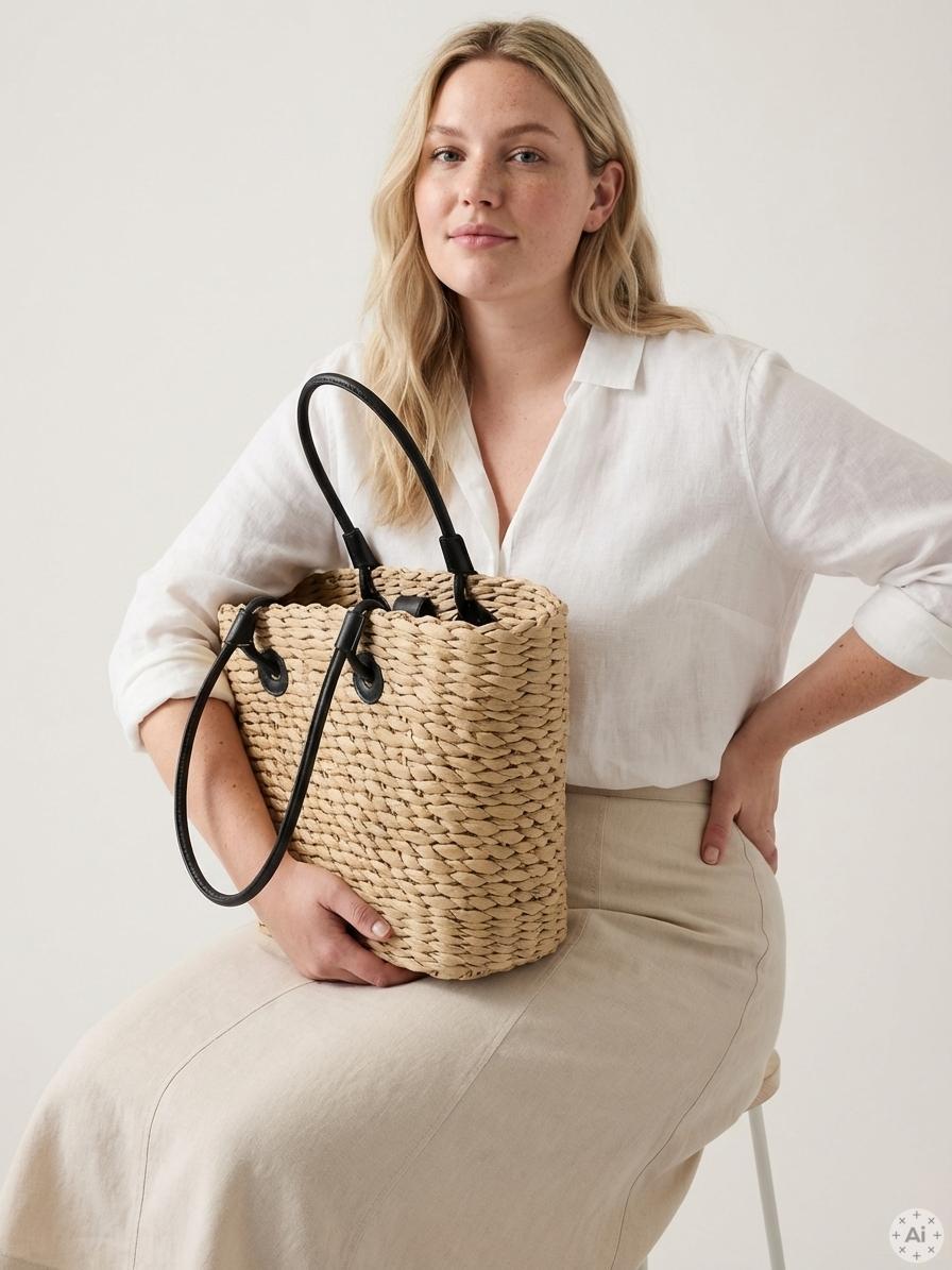 PcKunma - Flettet shopper svart