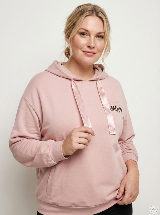CARMELANIE - Hættebluse med Print