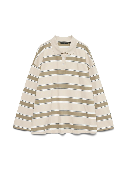 VmcLianna - Stribet Polo Bluse