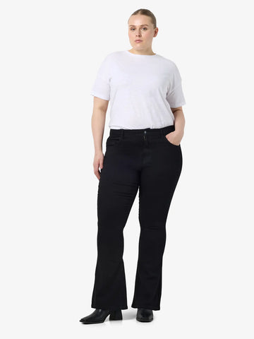 NMSALLIE - Højtaljede Flare Jeans - 2 længder - Noos