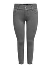 CarAnna - Tætsiddende Jeans - Grå