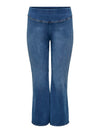 CarRoyal - Flared jeans med elastik i taljen