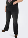 CarRoyal - Flared jeans med elastik i taljen