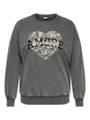 CarLauren - Sweatshirt med Print