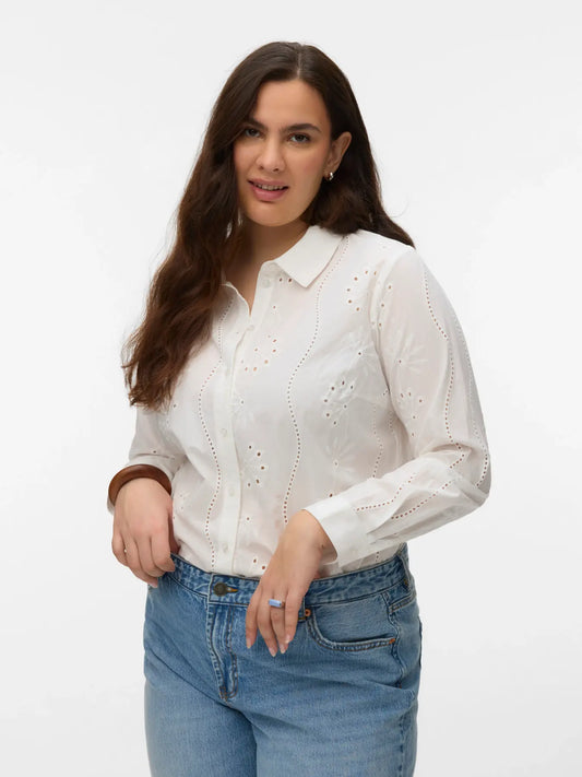 VmcKarina - Broderie anglaise-skjorte