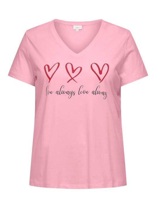 Carmae - T-Shirt med V-hals