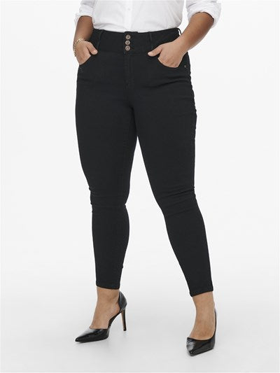 CarAnna - Højtaljet Ankel Jeans - Noos