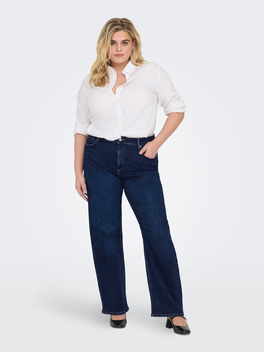 CARWILLY HW WIDE JEANS CRO - NOOS