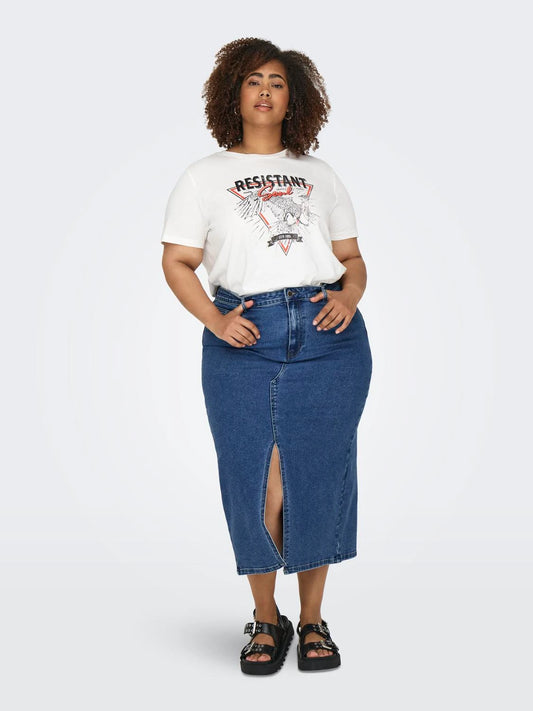 CARSIRI - DENIM NEDERDEL FRONT SLIDS - NOOS