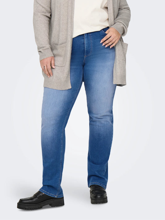 CARWILLY - Højtaljede Jeans med lige ben - Noos