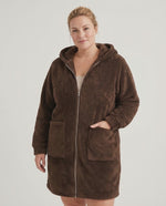 Ranette lang snuggle cardigan med glidelås junior