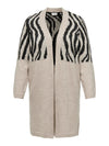 CARJADE ZEBRA L/S CARDIGAN KNIT NOOS