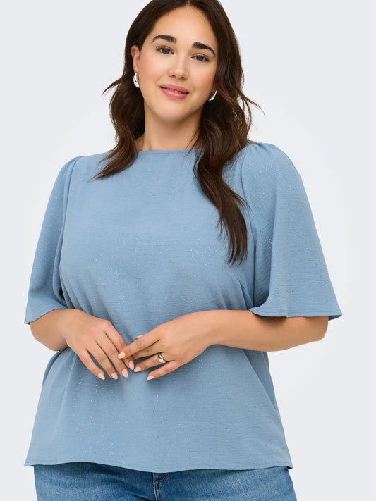 CarJosee Metta - Bluse med Glimmer