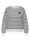 CARJUDY L/S STRIPE HEART SWEATSHIRT