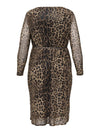 CARFOREST - Mesh Leopard Kjole