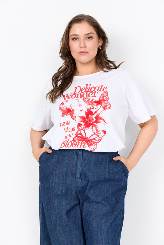 WaHELENE 2 - T-shirt Rødt Print