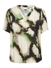 CarKerstin - Bluse med V-hals