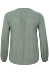 Bluse i crepe-viscose fra Kaffe Curve-Pluspige