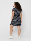 CarApril Knee Dress Stripe-Pluspige