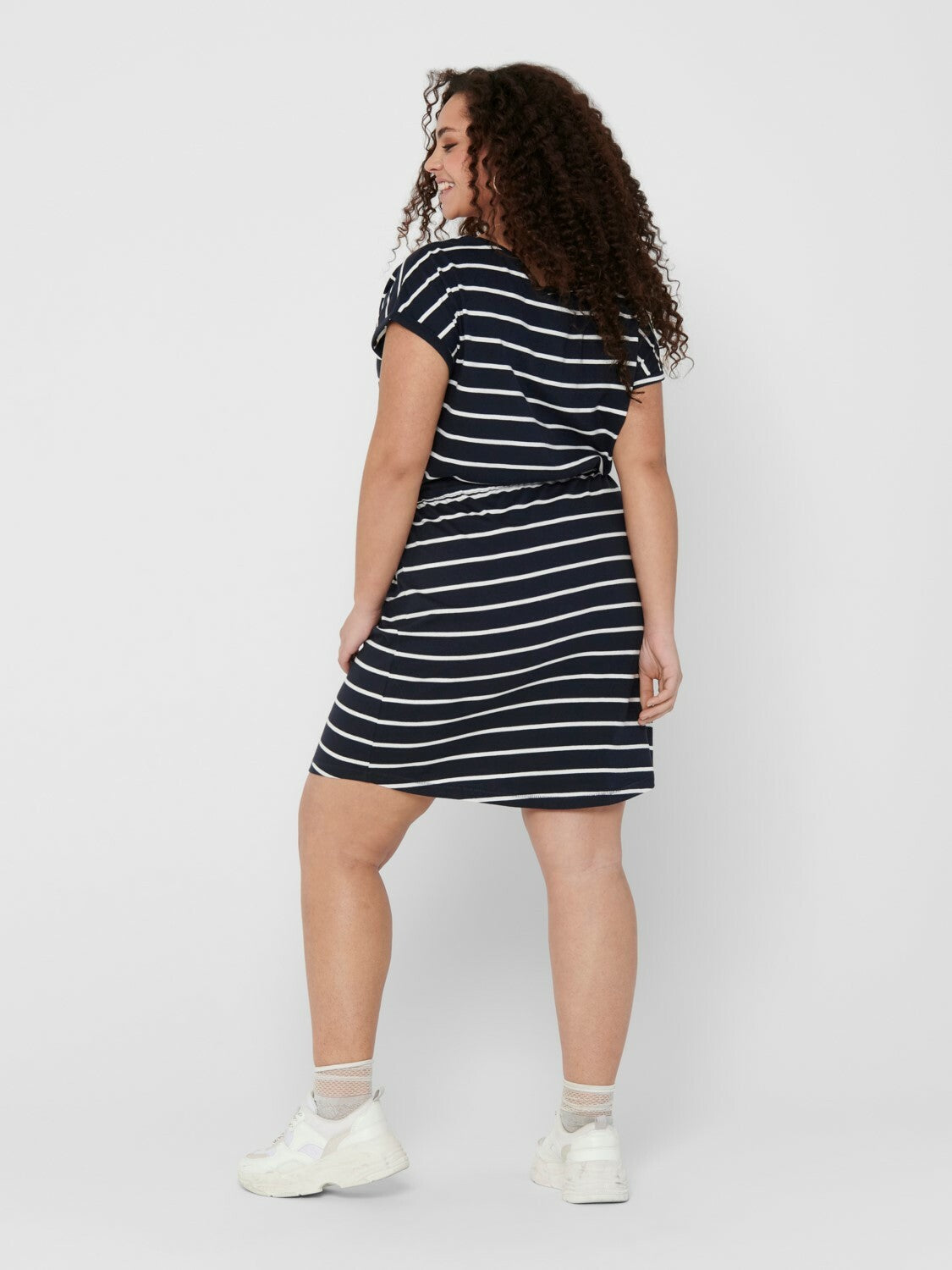 CarApril Knee Dress Stripe-Pluspige