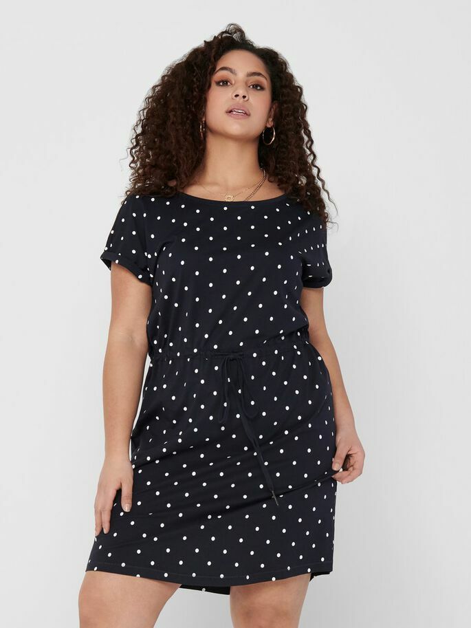 CarApril Knee Dress Stripe-Pluspige