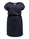 CarApril Knee Dress Stripe-Pluspige