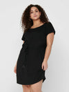 CarApril Knee Dress Solid-Pluspige