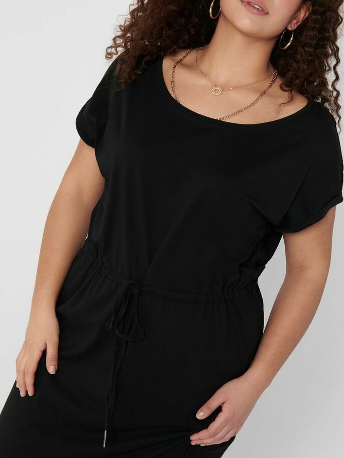 CarApril Knee Dress Solid-Pluspige