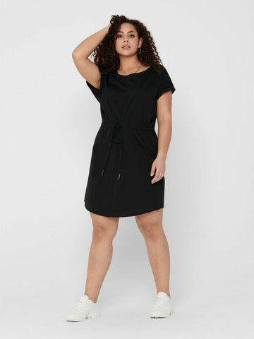 CarApril Knee Dress Solid-Pluspige