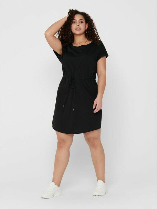 CarApril Knee Dress Solid-Pluspige