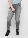Cool grå ankeljeans fra Carmakoma-Pluspige