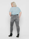 Cool grå ankeljeans fra Carmakoma-Pluspige