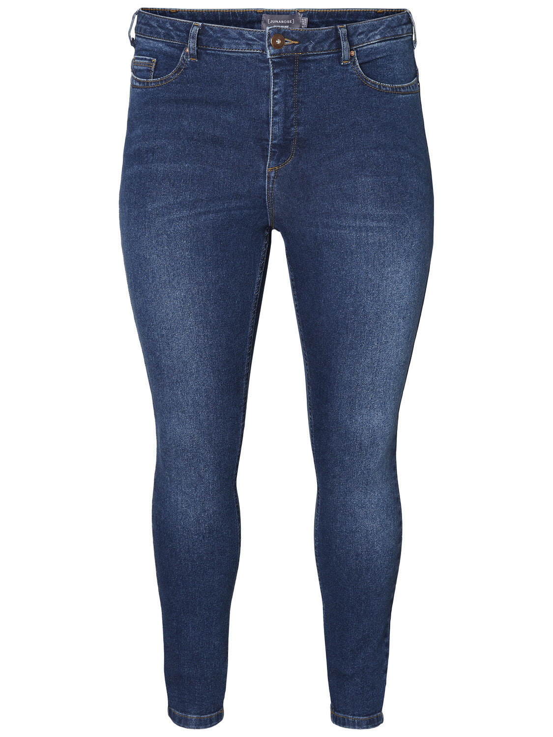 Stretchy jeans med høj talje smalle ben fra Junarose!-Pluspige