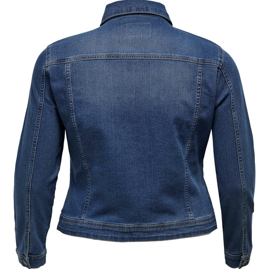 Fed denim jakke fra Carmakoma-Pluspige