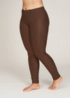 Coated legging i skind-look fra Sandgaard-Pluspige