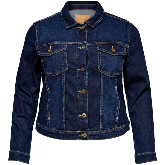 Smart denim jakke fra Carmakoma-Pluspige