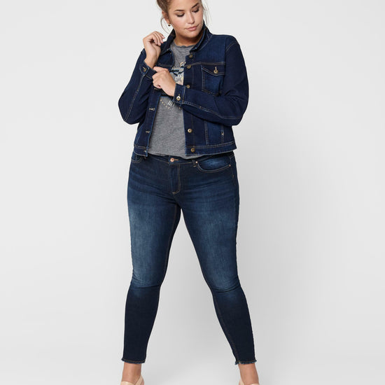 Smart denim jakke fra Carmakoma-Pluspige