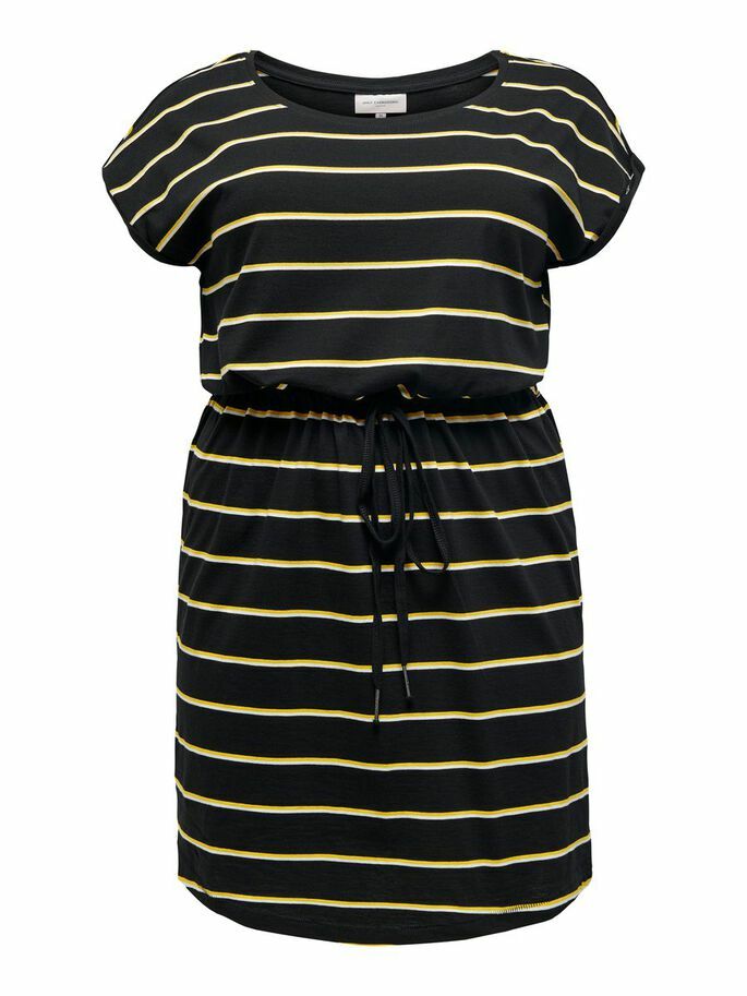 CarApril Knee Dress Stripe-Pluspige