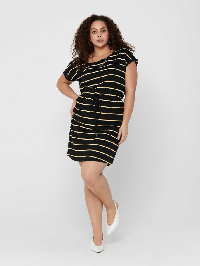 CarApril Knee Dress Stripe-Pluspige